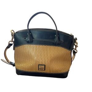 Dooney and Burke beacon woven leather satchel